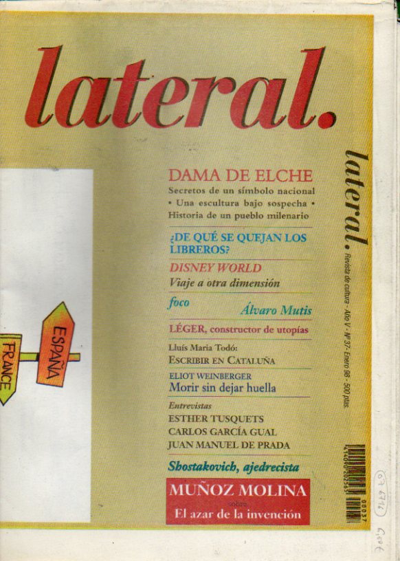 LATERAL. Revista de cultura. Ao V. N 37.