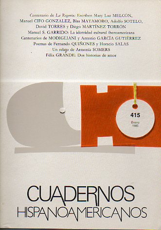 CUADERNOS HISPANOAMERICANOS. N 415.