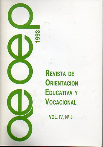 REVISTA DE ORIENTACIN EDUCATIVA Y VOCACIONAL. Vol. IV. N 5.