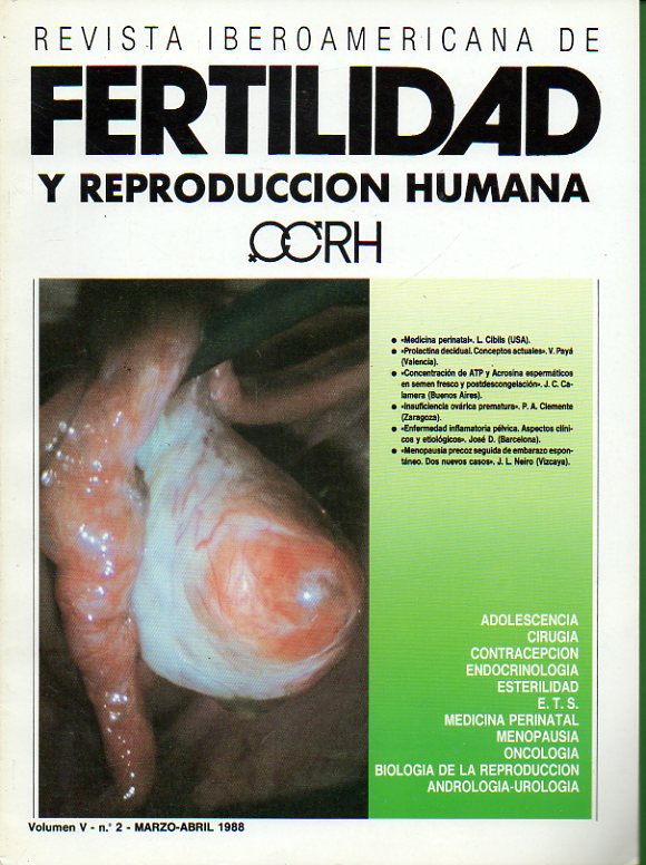 REVISTA IBEROAMERICANA DE FERTILIDAD Y REPRODUCCIN HUMANA. Vol. V. N 2.