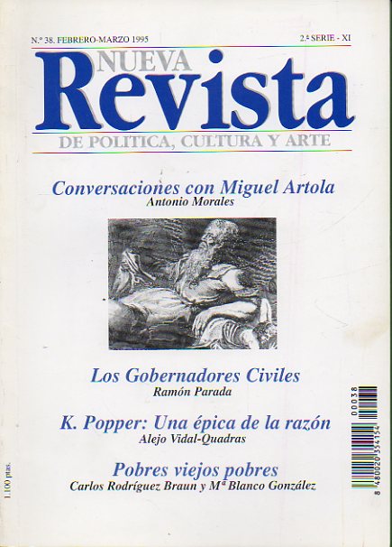 NUEVA REVISTA DE POLTICA, CULTURA Y ARTE. N 38.