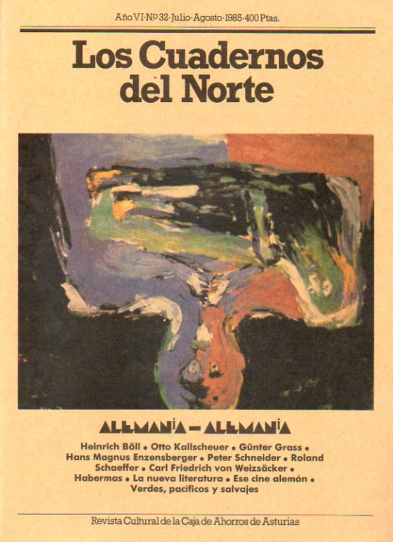 LOS CUADERNOS DEL NORTE. Revista Cultural de la Caja de Ahorros de Asturias. Ao VI. N 32.