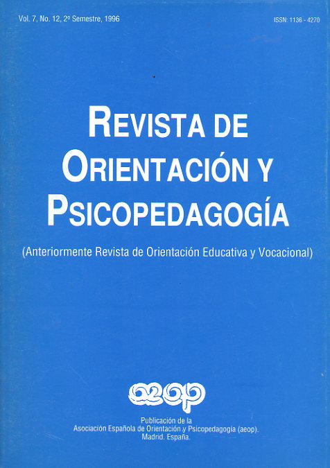REVISTA ESPAOLA DE ORIENTACIN Y PSICOPEDAGOGA. Vol. 7. N 12.