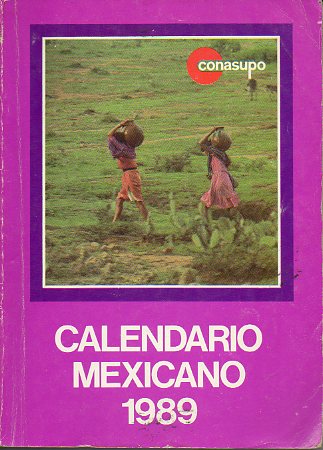 CALENDARIO MEXICANO 1989.