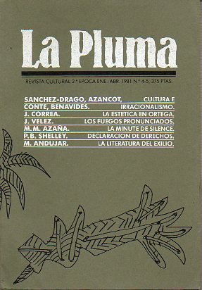 LA PLUMA. Revista CUltural. 2 poca. N 4-5.