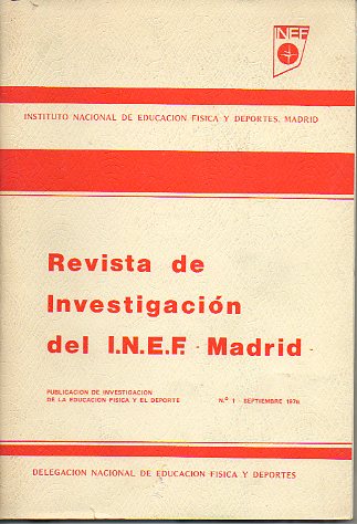 REVISTA DE INVESTIGACIN DEL INEF. Nmero 1.