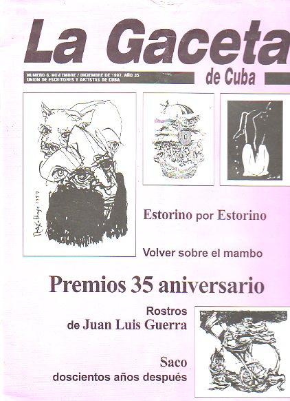 LA GACETA DE CUBA. Publicacin Bimestral de la Unin de Escritores y Artistas de Cuba. Ao 35. N 6. L. A. lvarez: Ballagas, desde este fin de siglo;