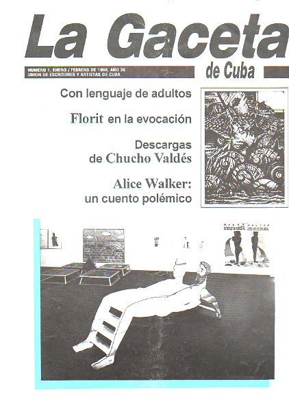 LA GACETA DE CUBA. Publicacin Bimestral de la Unin de Escritores y Artistas de Cuba. Ao 36. N 1. Vctor Fowler: Homoerotismo y construccin de la