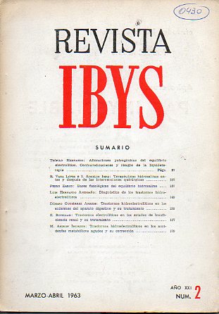REVISTA IBYS. Publicacin bimestral del Instituto de Biologa y Sueroterapia. Ao XXI. N 2.