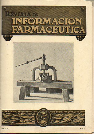 REVISTA DE INFORMACIN FARMACUTICA. Ao V. N 1.