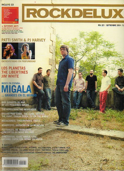 ROCK DE LUX. N 221. MIGALA / LOS PLANETAS / THE LIBERTINES / JIM WHITE / REVISIN: THE HOUSEMARTINS...No conserva CD.