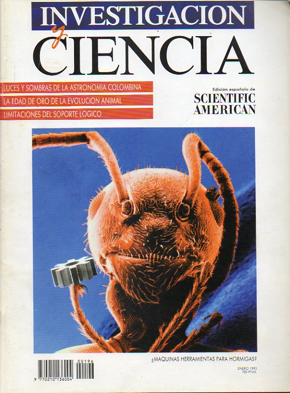 INVESTIGACIN Y CIENCIA. Edicin Espaola de Scientific American. N 196. La astronoma en tiempo de Coln. Velocidad de expansin y tamao del univer