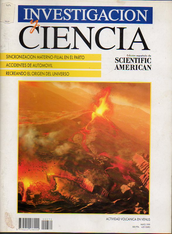 INVESTIGACIN Y CIENCIA. Edicin Espaola de Scientific American. N 272. El regreso del algodn de color. Cambio climtico global en Venus. El moment