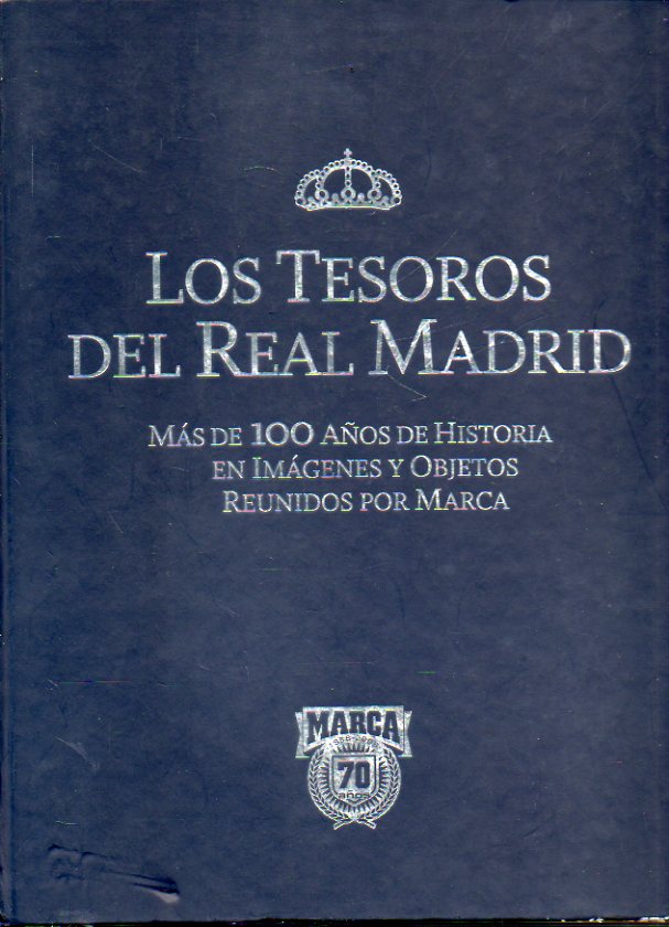 LOS TESOROS DEL REAL MADRID. lbum de 215 lminas. SIN CROMOS.