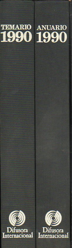 FINAL DE ETAPA. ANUARIO 1990. 2 vols. en estuche. Vol. I. Los Hechos del Ao. Textos de Pere Gimferrer, Gioconda Belli, Flix de Aza, Enrique Murillo