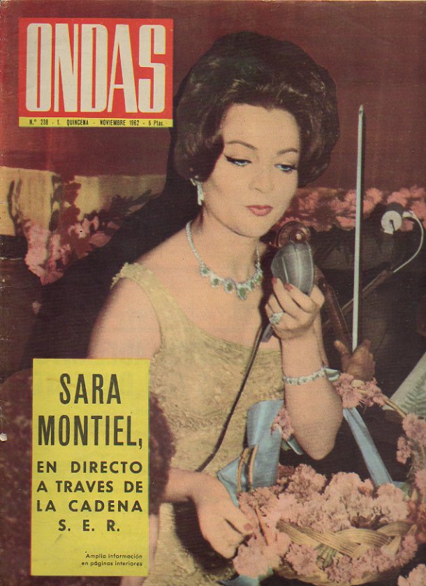 ONDAS. Ao VIII. N 238. En portada: Sara Montiel. Gilbert Becaus, el Gerswhin francs.