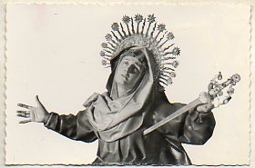 Tarjeta Postal: 12. VALLADOLID. La Virgen de los Dolores de la Iglesia de la Sta. Vera Cruz.
