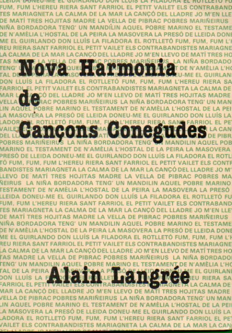 NOVA HARMONIA DE CANONS CONEGUDES.