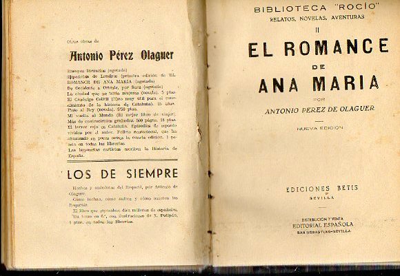 EL SECRETO DE KERNIC / EL ROMANCE DE ANA MARA / JULIETA Y ROMEO. Novela dialogada dividida en tres actos.