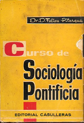CURSO DE SOCIOLOGA PONTIFICIA. 3 ed.