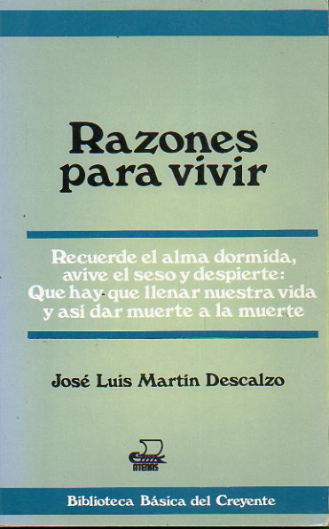 RAZONES PARA VIVIR. Cuaderno de Apuntes, IV. 4 ed.