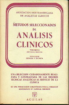 MTODOS SELECCIONADOS DE ANLISIS CLNICOS. Vol. II. 2 ed.