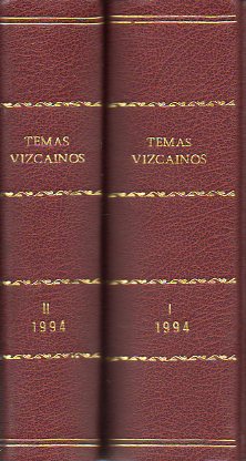 COLECCIN TEMAS VIZCANOS. Nmeros  229/230 al 240. AO 1994 COMPLETO. 229-230: Anastasio Olabarra: Fiestas y romeras de Bizkaia; 231: J. E. Larrna