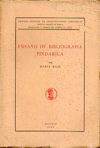 ENSAYO DE BIBLIOGRAFA PINDRICA.