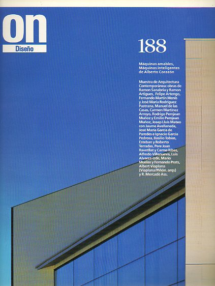 ON DISEO. Publicacin mensual sobre el diseo del entorno: arquitectura, interiorismo, arte, diseo industrial y grfica. N 188.