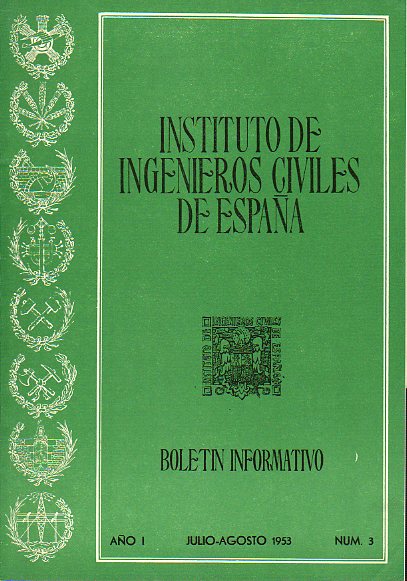 BOLETN INFORMATIVO DEL INSTITUTO DE INGENIEROS CIVILES DE ESPAA. Ao I. N 3.