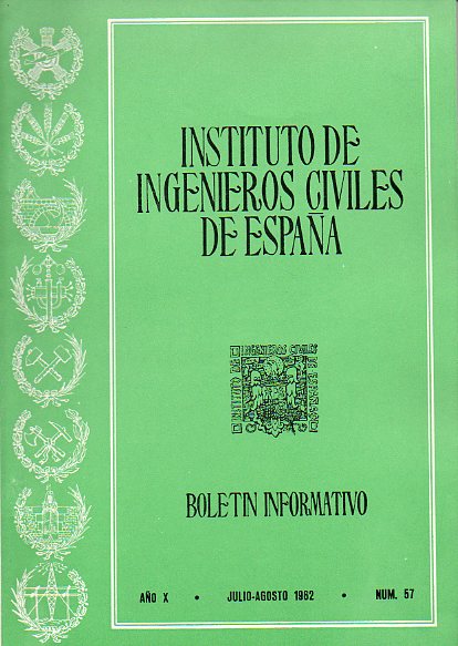 BOLETN INFORMATIVO DEL INSTITUTO DE INGENIEROS CIVILES DE ESPAA. Ao X. N 57.