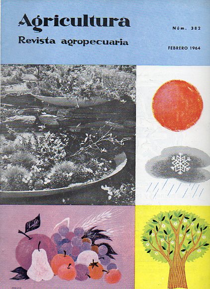 AGRICULTURA. REVISTA AGROPECUARIA. Publicacin mensual ilustrada. N 382.
