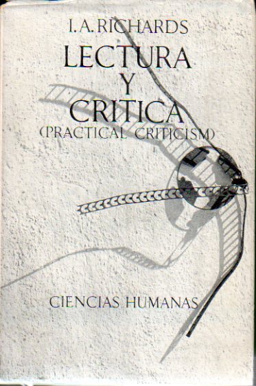 LECTURA Y CRTICA (PRACTICAL CRITICISM).