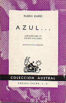 AZUL... Carta-prlogo de Juan Valera.