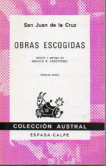 OBRAS ESCOGIDAS. Edicin y prlogo de Ignacio B. Anzotegui.