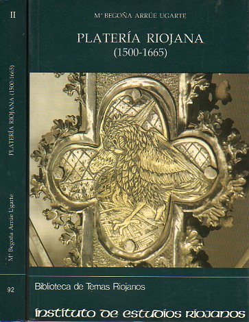 PLATERA RIOJANA (1500-1665). 2 volmenes. 128 lms. b/n. en texto. Sellos ex-libris.