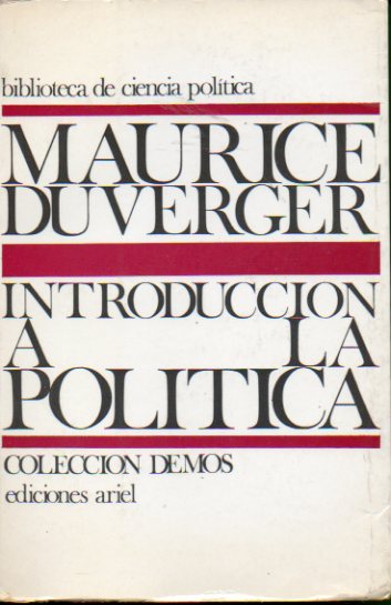 INTRODUCCIN A LA POLTICA. 3 ed.