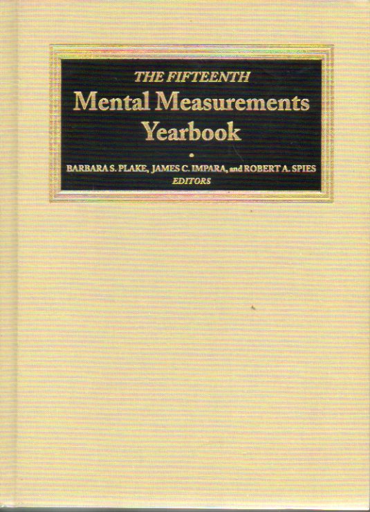 THE FIFTEENTH MENTAL MEASUREMENTS YEARBOOKS.