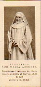 VENERABLE SOR MARIA ASUNTA, Franciscana Misionera de Mara muerta en China el da 7 de Abril de 1905 en olor de santidad. Oracin para la devocin pri