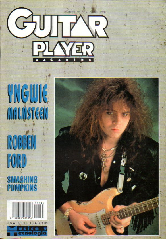 GUITAR PLAYER. Magazine. N 35. Smashing Pumpkims; Entevistas a Randal, Canyamot, Ynngwie Maimsteen y Robben Ford...
