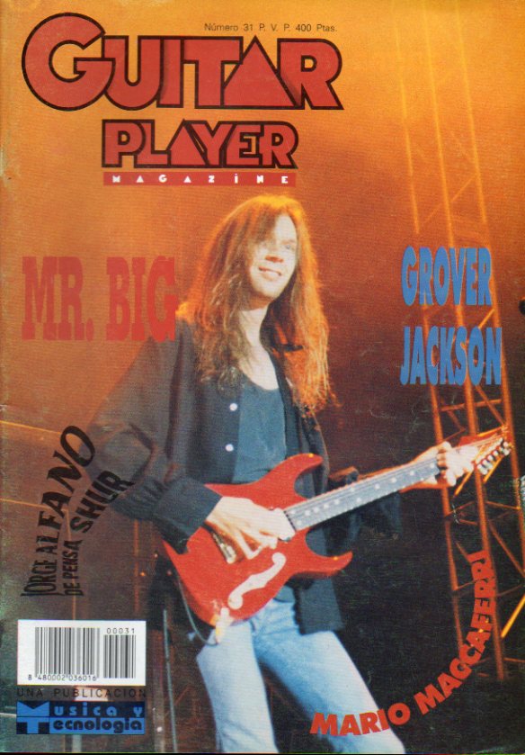 GUITAR PLAYER. Magazine. N 31. Entrevistas con Groover Jackson, John Renbourn y Jorge Affano: Mandolin Brothrs (2 parte); Una noche en Zeleste...