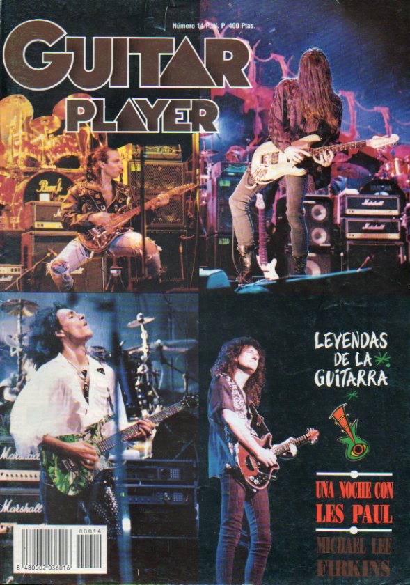 GUITAR PLAYER. Magazine. N 14. Michael Lee Firkins; La nueva guitarra de Eddie van Halen; Blues II; Festival Leyendas de la Guitarra; Una noche con L