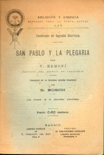 SAN PABLO Y LA PLEGARIA.