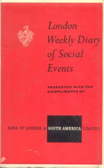 London weekly diary of social events