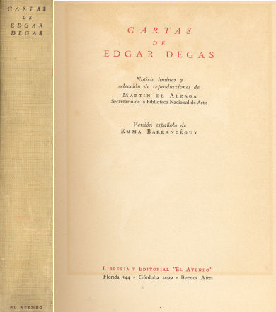 Cartas de Edgar Degas