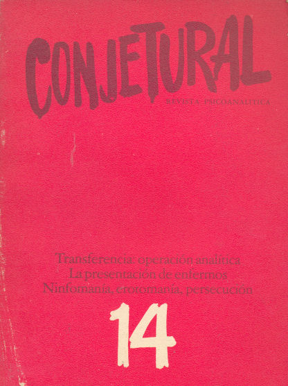 Conjetural - Revista psicoanlisis
