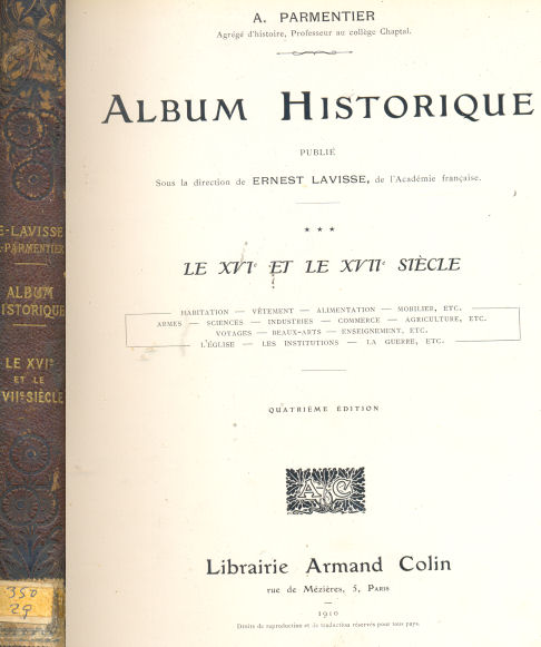 Album-Historique - Le XVI et le XVII sicle - Tomo III