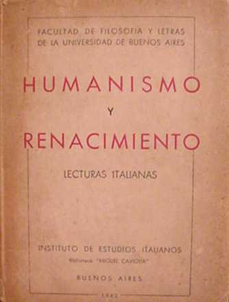 Humanismo y renacimiento (Lecturas italianas)
