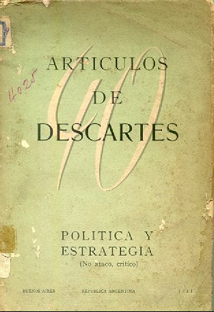 Articulos de Descartes: Politica y estrategia