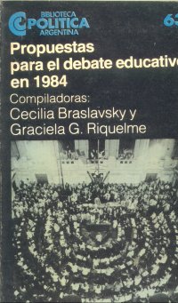 Propuestas para el debate educativo en 1984